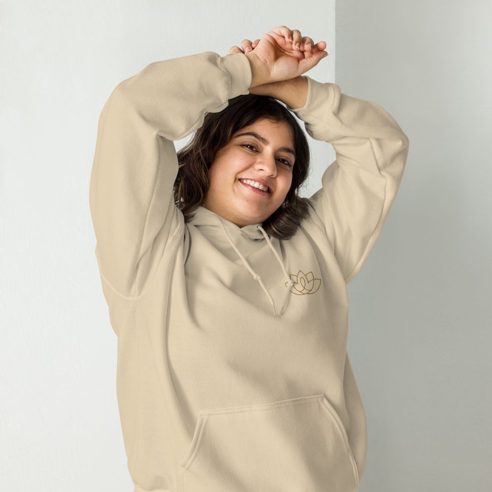 Embroidered Unisex Hooded Sweatshirt