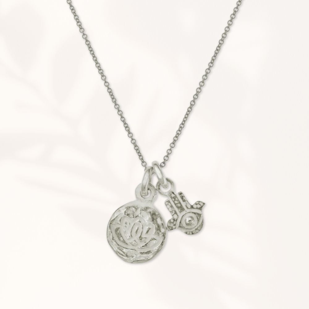 Sterling Silver Hamsa Necklace