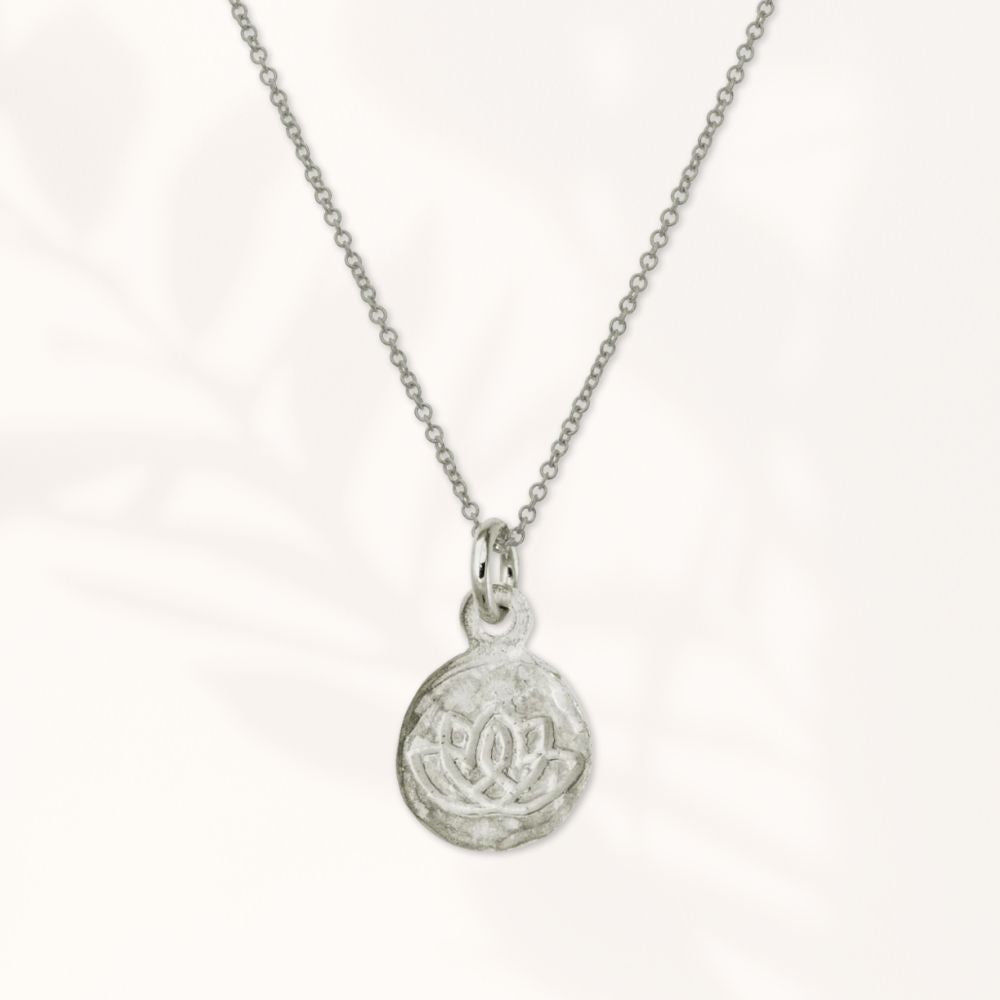 Sterling Silver Lotus Necklace
