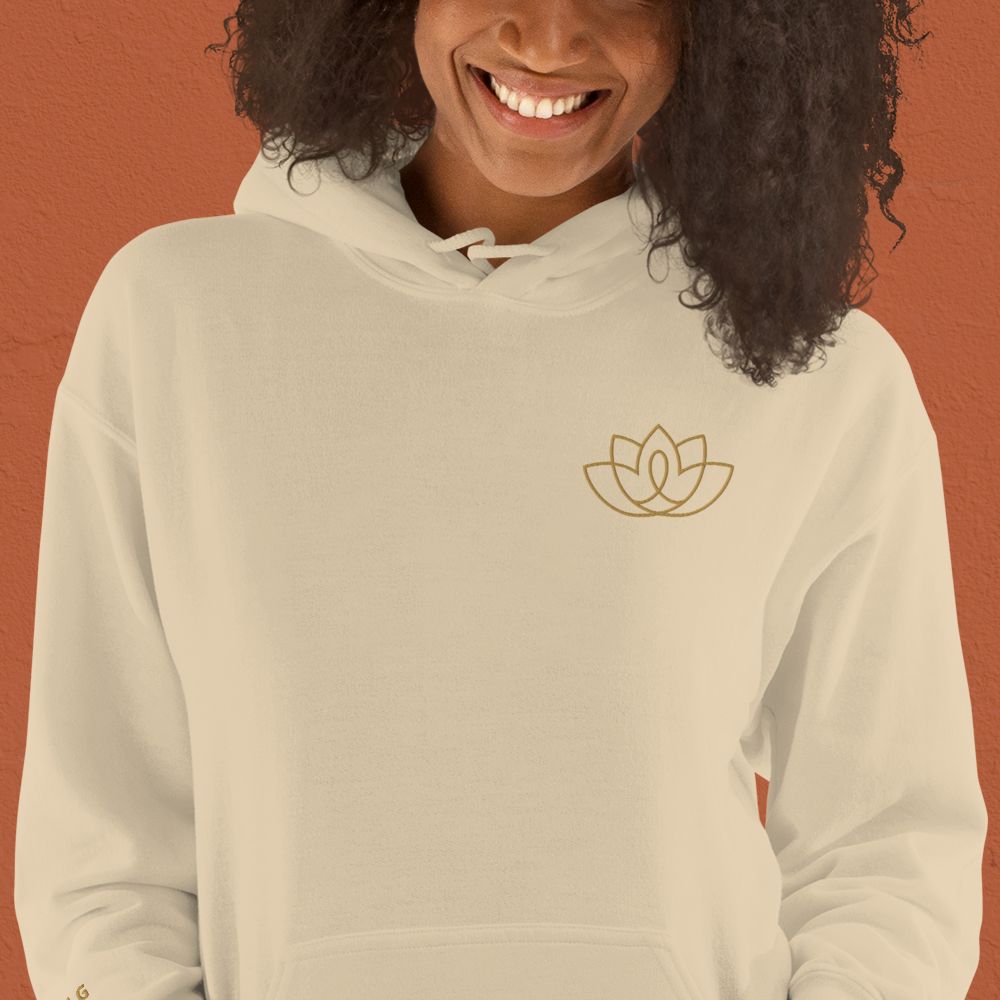Embroidered Unisex Hooded Sweatshirt