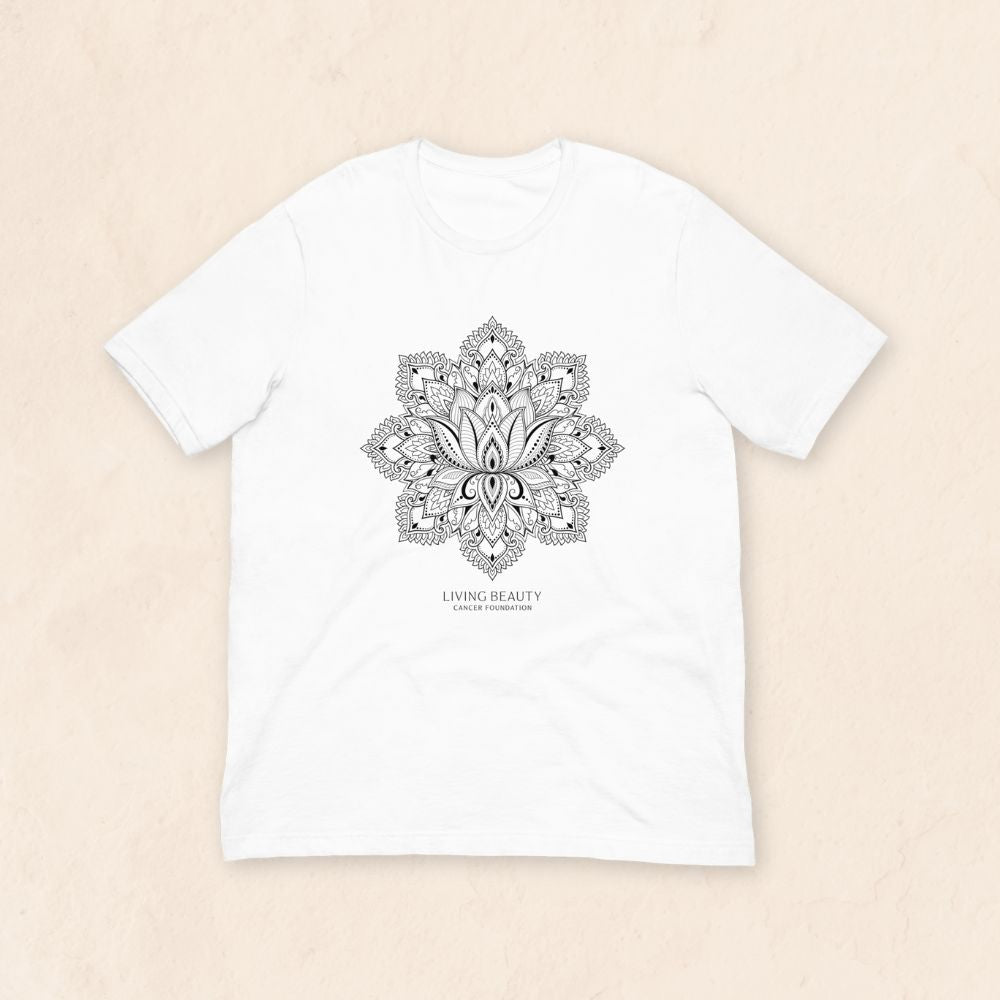 Unisex Mandala T-shirt (Black on White)